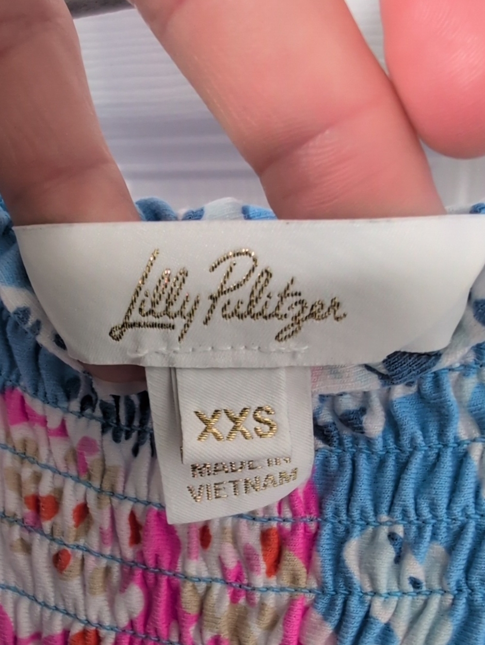 Lilly Pulitzer kailua Blue Floral Tie-Shoulder Maxi Dress - Picture 4 of 6